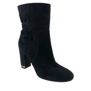MICHAEL‎ Michael Kors Dolores Suede Block Heel Chain Accent Bootie